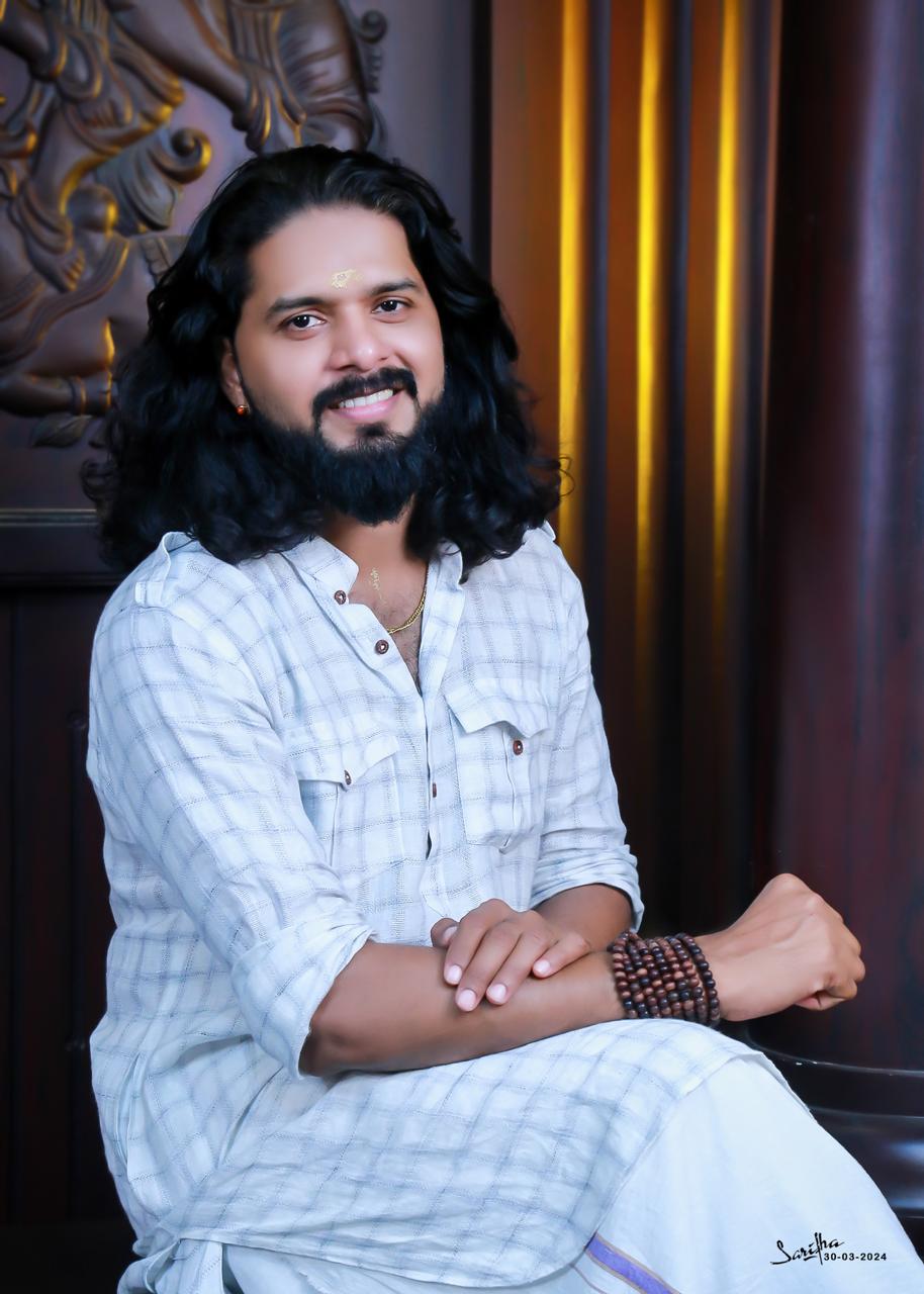 Portrait of artist Nibin Raj